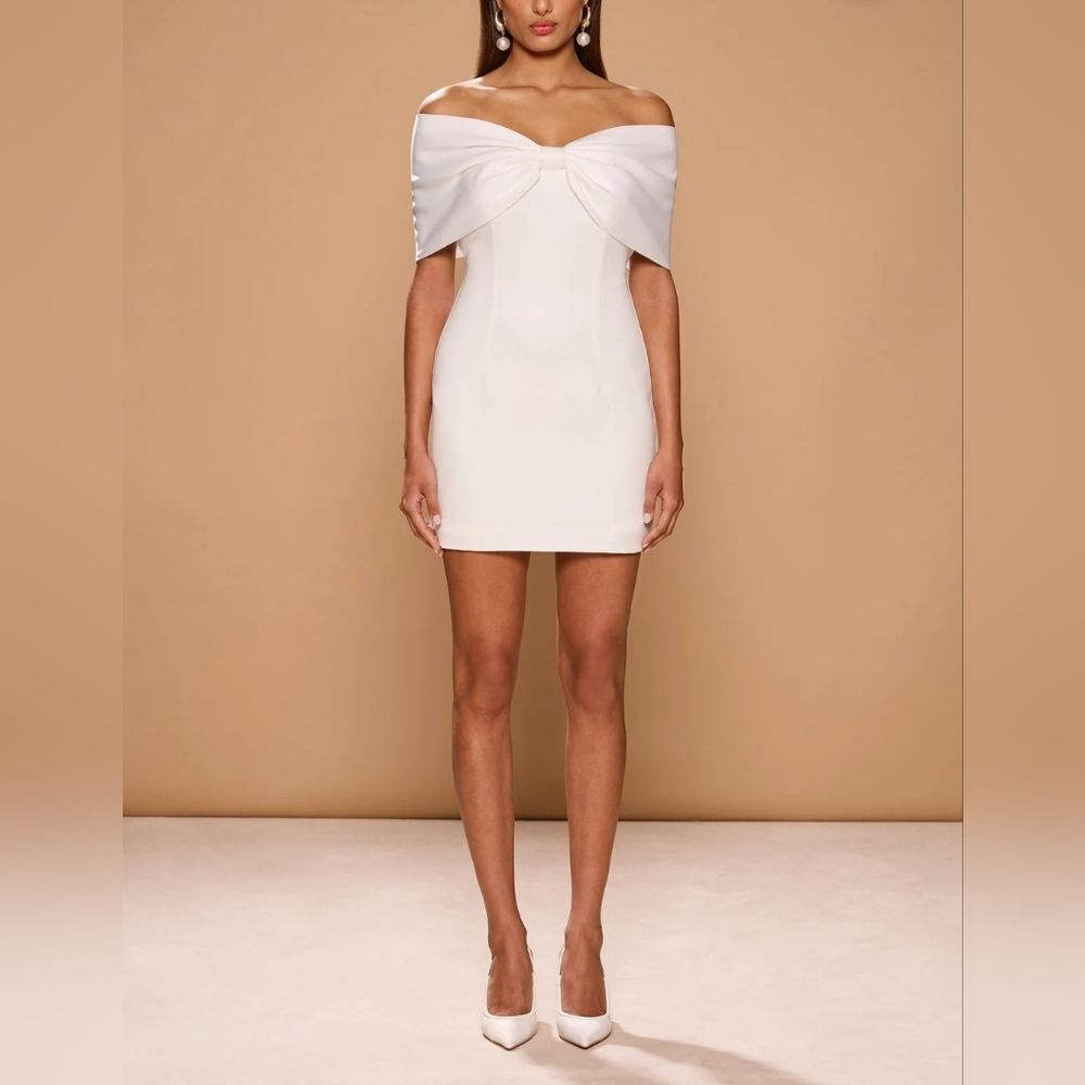 Sonya Moda Belluno Mini White Dress Size M